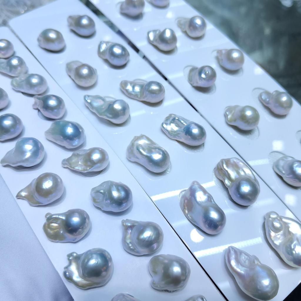 12-15mm Large Baroque Freshwater Pearl Fishtail Beads for DIY Earrings