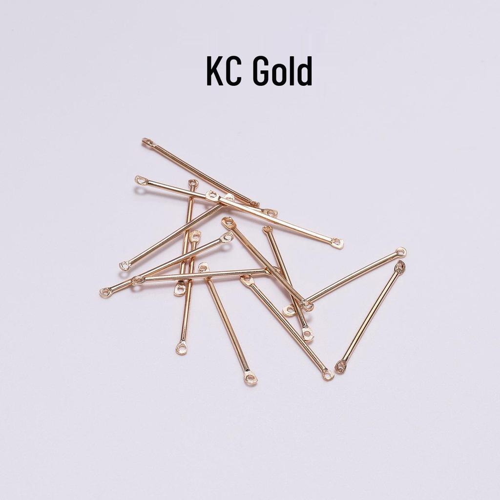 Double-Hole Rod Cylindrical Ear Post DIY Jewelry Accessories: Simple Handmade Earrings Pendants