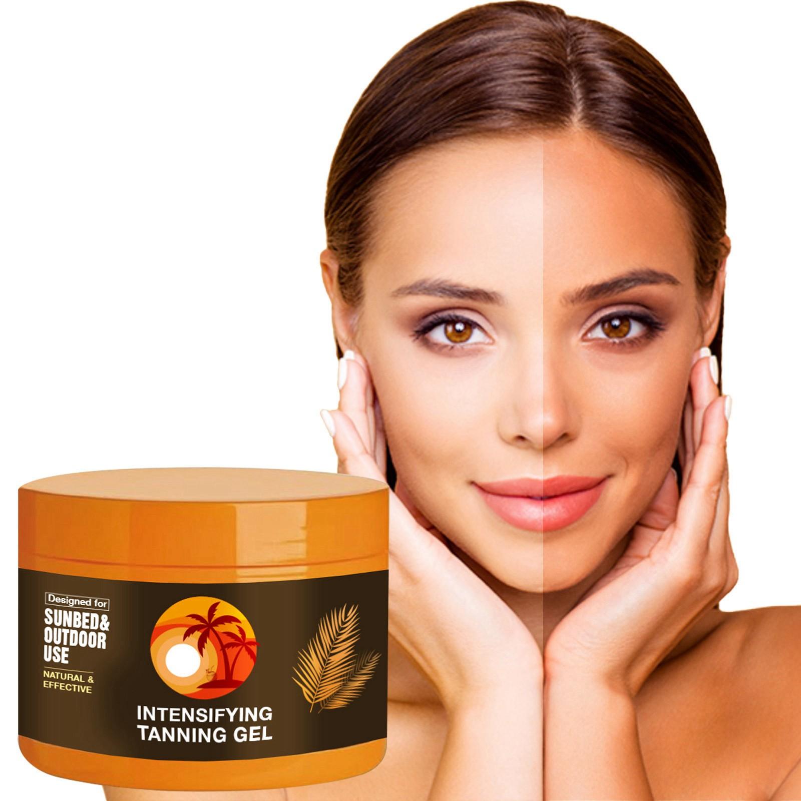 

Интенсивный гель для загара Натуральный ускоритель загара Паста-гель Кремы для загара Для соляриев на открытом воздухе белый