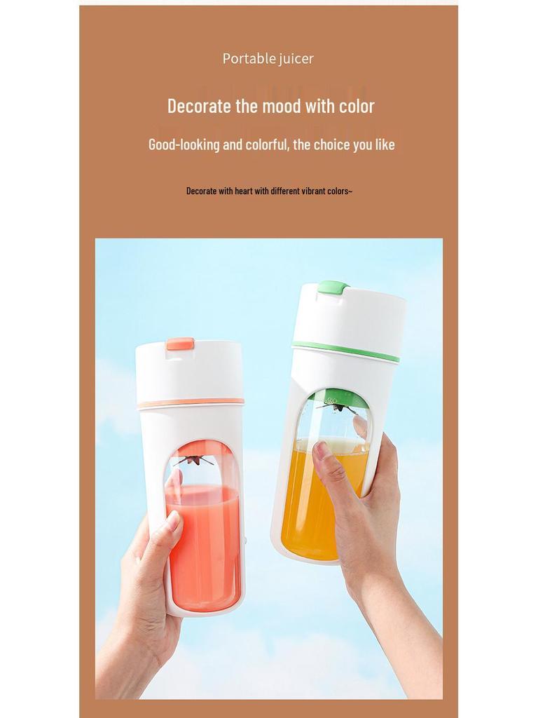 Portable Multi-Function Juicer: Rechargeable Small Juice Cup for Home and Student Use