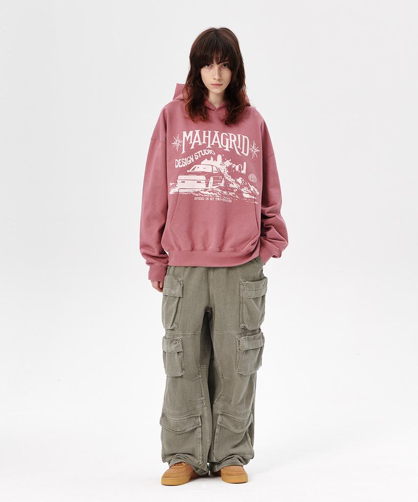 MAHAGRID Overdyed Utility Pant Khaki(Mg2Esmd110A)
