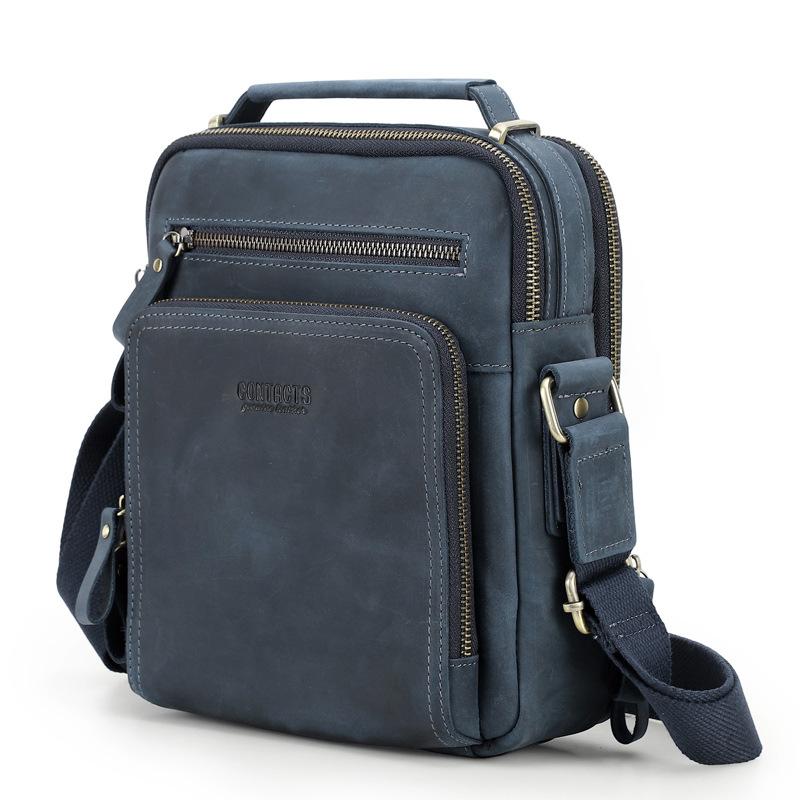 Genuine Leather Messenger Bags Men's Shoulder Bag