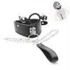Black Posture Collar O Ring Gag Chain Leash   Restraints Collars & Leashes