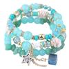 Versatile Crystal Candy Beads Fashionable Multi-layered Bracelet for Women, Sparkling Diamond Star Beaded Bracelets
