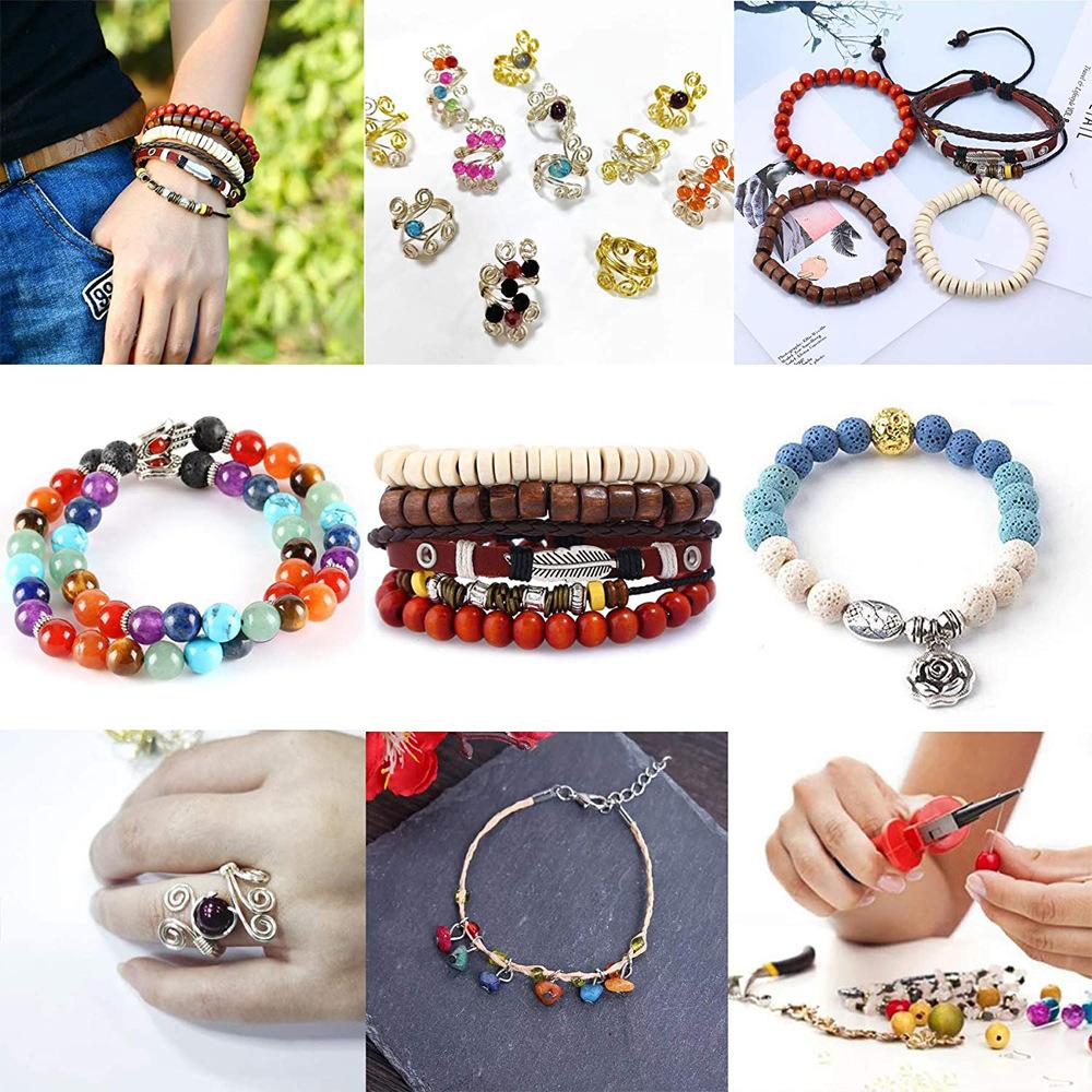 2456Pcs 3 Layers Bracelet Necklace Accessories In Acrylic Box DIY Jewelry Making Kit