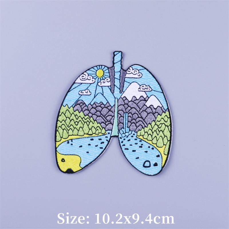 Adventure Camping Thermoadhesive Patches On Clothes DIY Mountain Beach Iron-on Patch For Clothing Travel Sunglasses Appliques