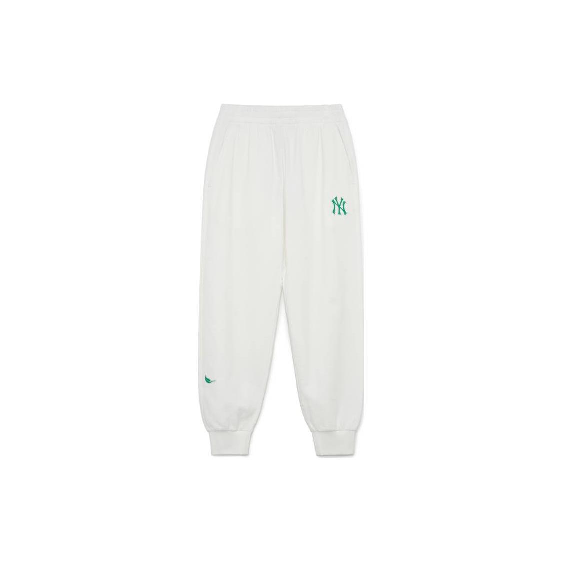 MLB New York Yankees Knitted Sweatpants Unisex White 3APTD0131-50IVS M