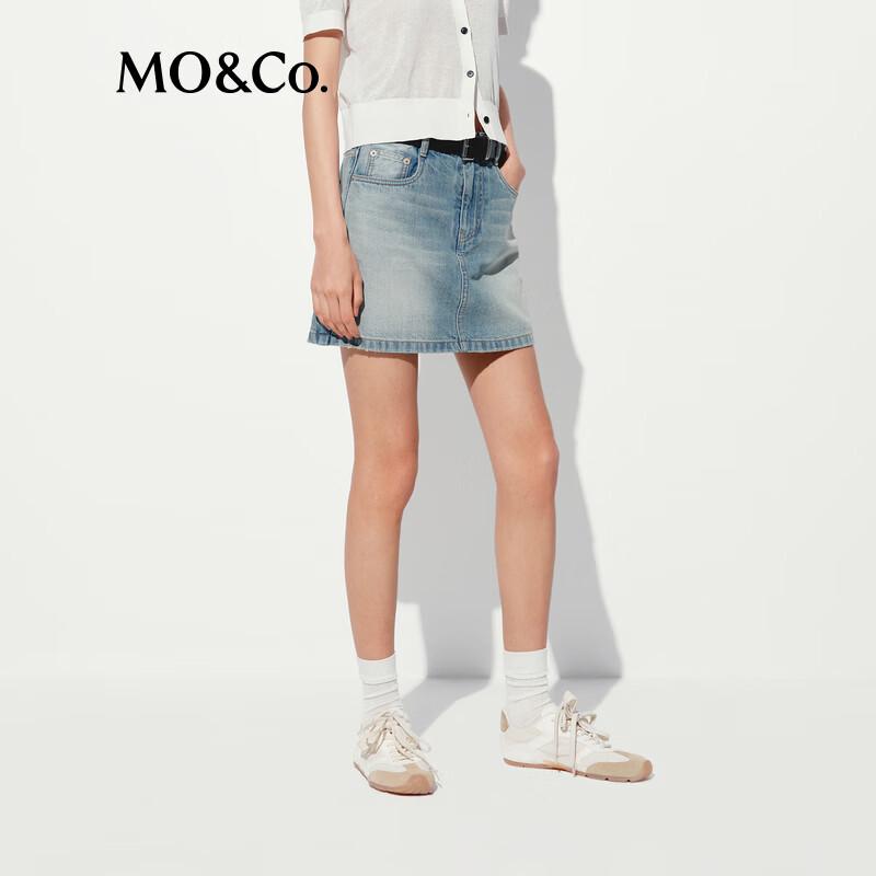 MO&Co. High-Waist Denim Culottes
