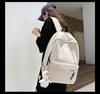 Girls' Fashion College-Style Backpack: Large Capacity, Casual Travel, Junior High School, or Couples