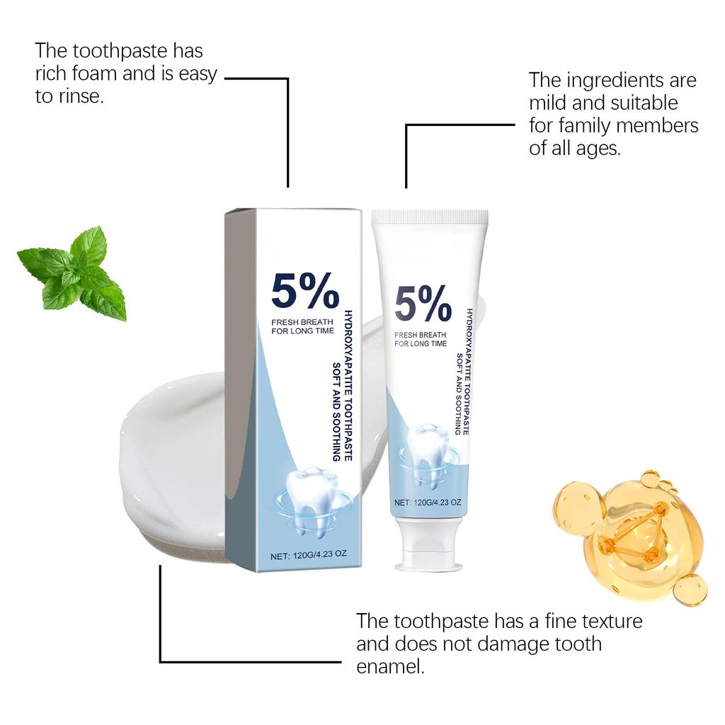 120g Anti Decay Toothpaste Repair Gums Teeth Whiten Remove Yellow Fresh Breath Oral Hygiene Care Mint Flavor Toothpaste