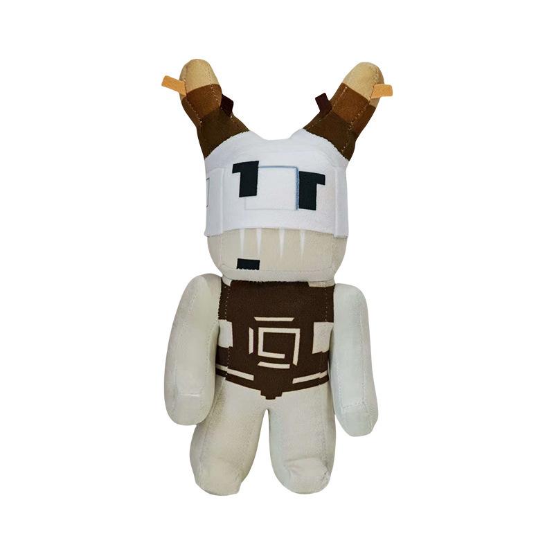 Roblox Style Blocky Animal Plush Set Cute Cat Wolf Creature Stuffed Doll Collectible