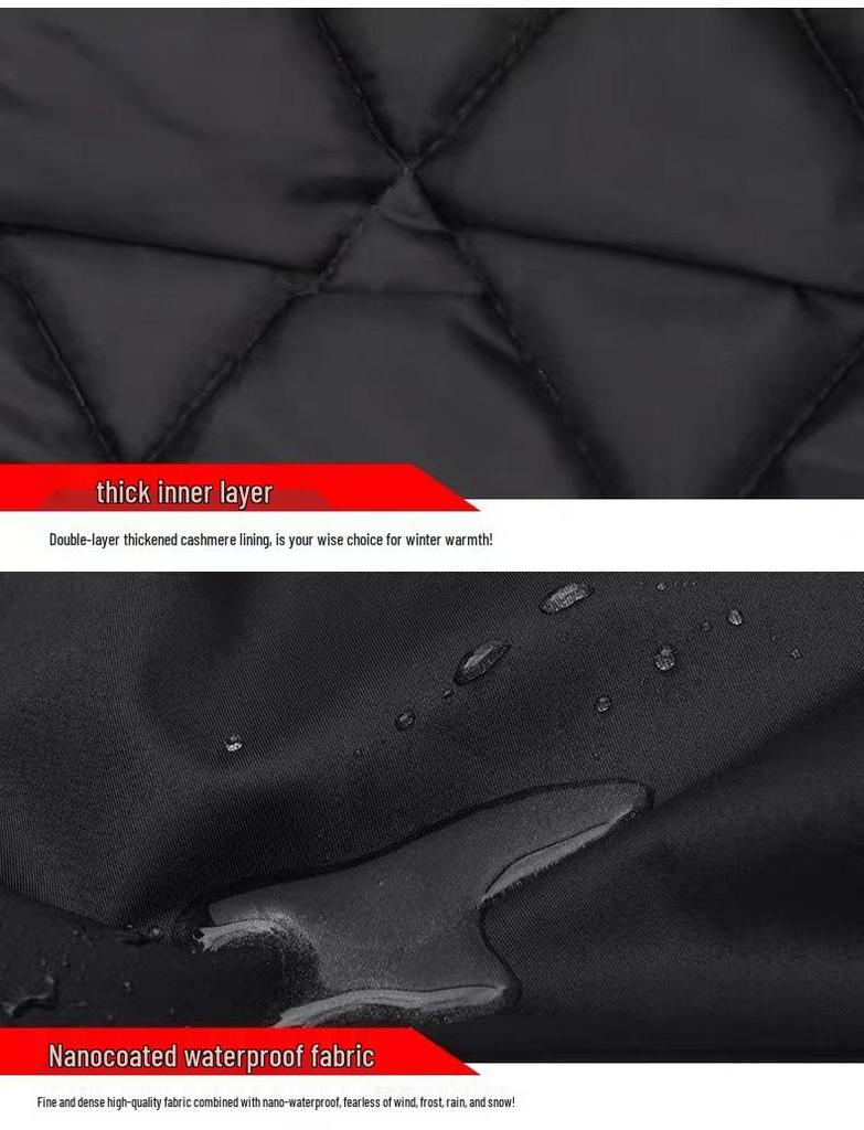 Autumn & Winter Windproof Waterproof Multi-functional Security Guard Coat with Cotton Insulation
