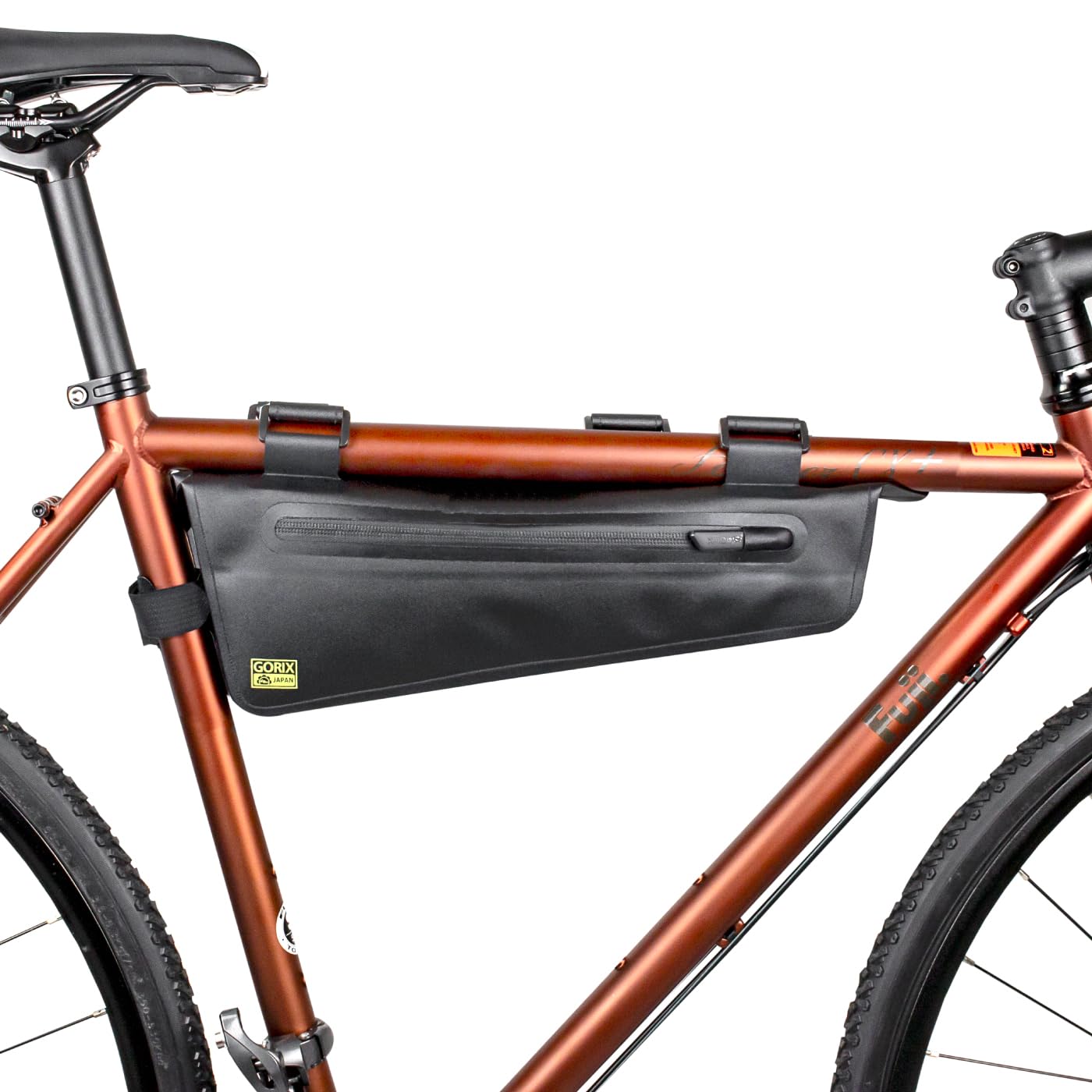 

GORIX Frame for Road Bikes Thick Narrow Large Capacity Top Tube Triangle Bag for MTB and Cross Bikes Bag, Waterproof, (FLASH), Durable, Fabric, чёрный