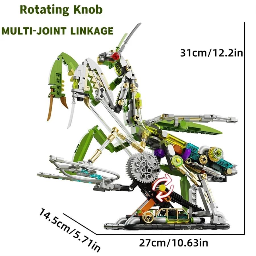 Mechanical Mantis Construction-Kit High-Standard 999Pcs Superior-Grade Construction-Set Superior-Grade Assembly-Bricks Construction Pieces