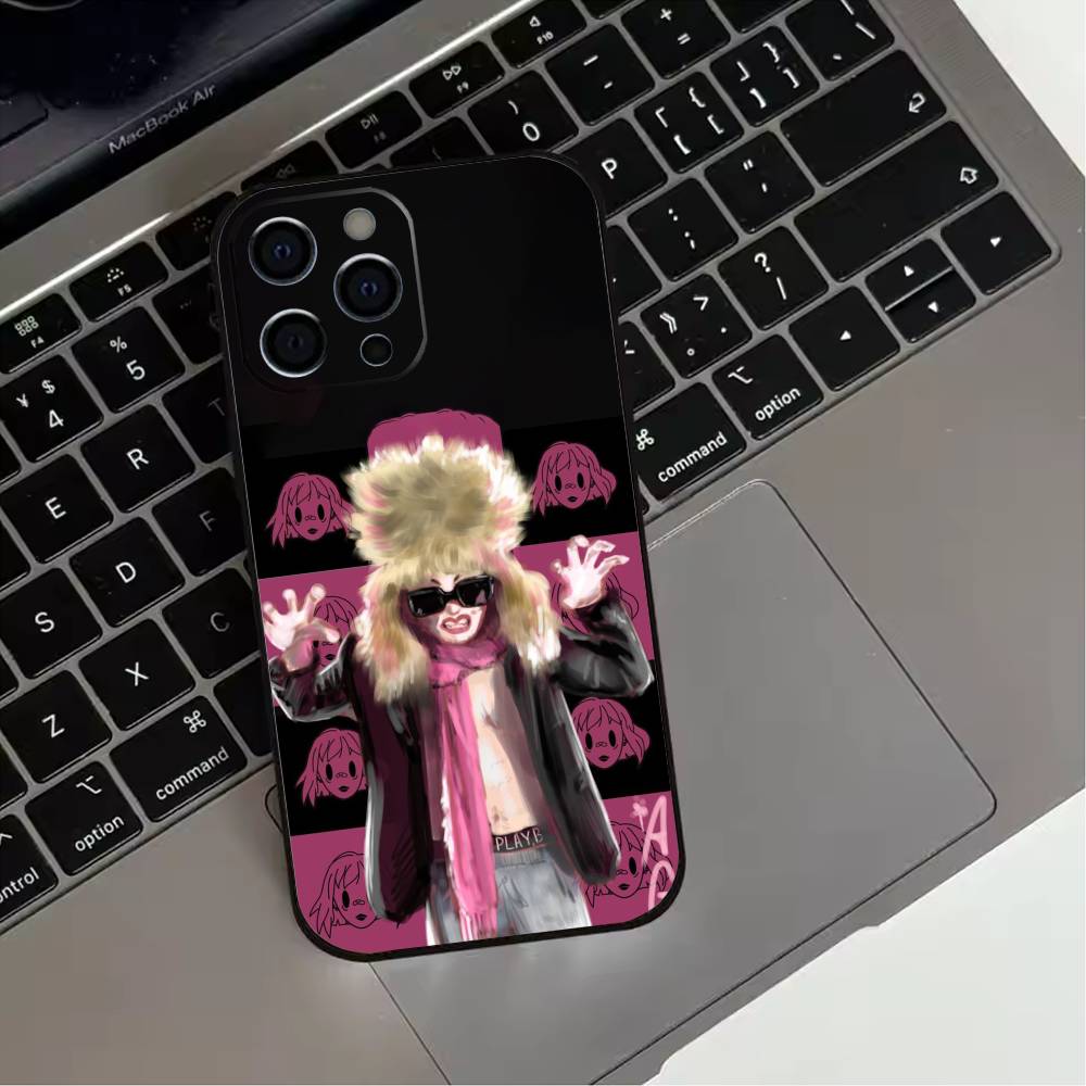 Singer Poshlaja Molli  Phone Case For iPhone 17,16,15,14,13,12,11 Plus,Pro Max,XS,Soft Silicone Black Cover