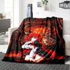 Name Custom Rias Gremory Print Flannel Blanket High Quality Warm Comfortable Cover for All Seasons Perfect for Gifts Home Decor