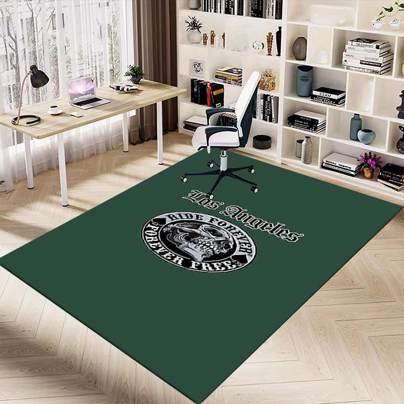 1pc Los Angeles Forever Free Home Office, Durable Polyester Floor Mat with Easy, Office Decor, Urban Style, Nonslip Backing