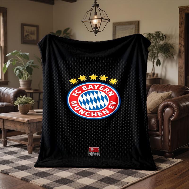 FC Bayern München Print Flanelldecke Weich Warm Sofa Bett Überwurfdecke Für Zuhause Büro Schlafzimmer