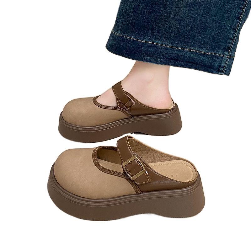 Women's Thick Bottom Shoes Casual Increased Sneakers 2025 Fashion Breathable Patchwork Leather Sport Shoes Jeans Chaussure Femme