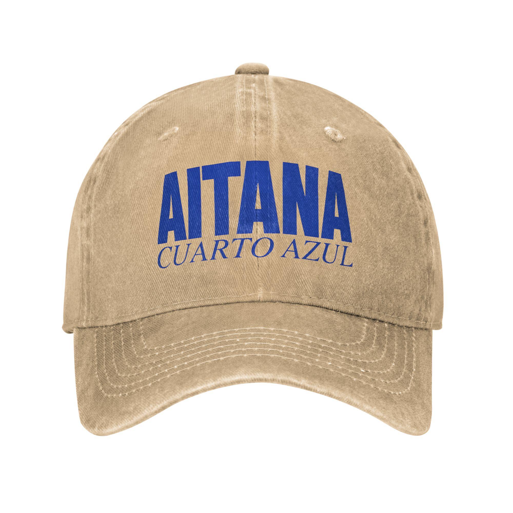 

Aitana CUARTO AZUL Tour 2025 Casual Baseball Cap Outdoor Sports Trucker Hat Summer High Quality Unisex-Teens Baseball Caps One Size хаки
