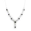Les Trésors De Lily [F7841] - Silver 'Heaven' Onyx Necklace