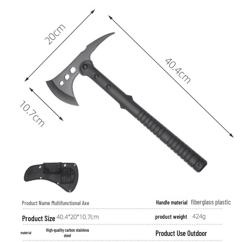 Multi-function Outdoor Tactical Axe with Saw