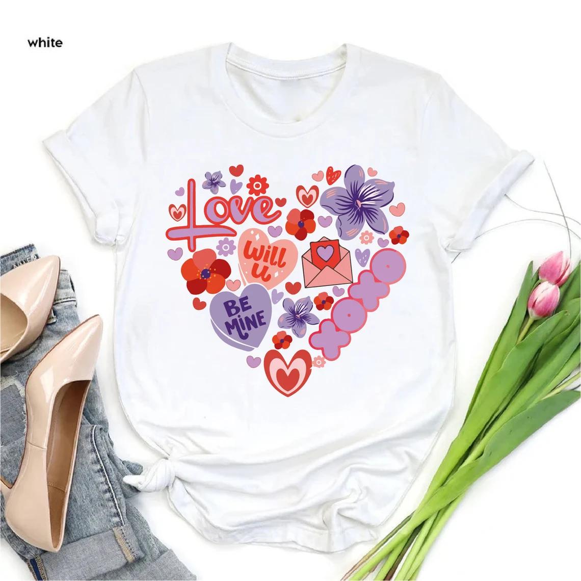 Люби Больше Рубашка Больше Любви Рубашка Рубашка на День Святого Валентина Подарок Для Влюбленных Парней Позитивные Вибрации Рубашка Мотивирующая Рубашка S