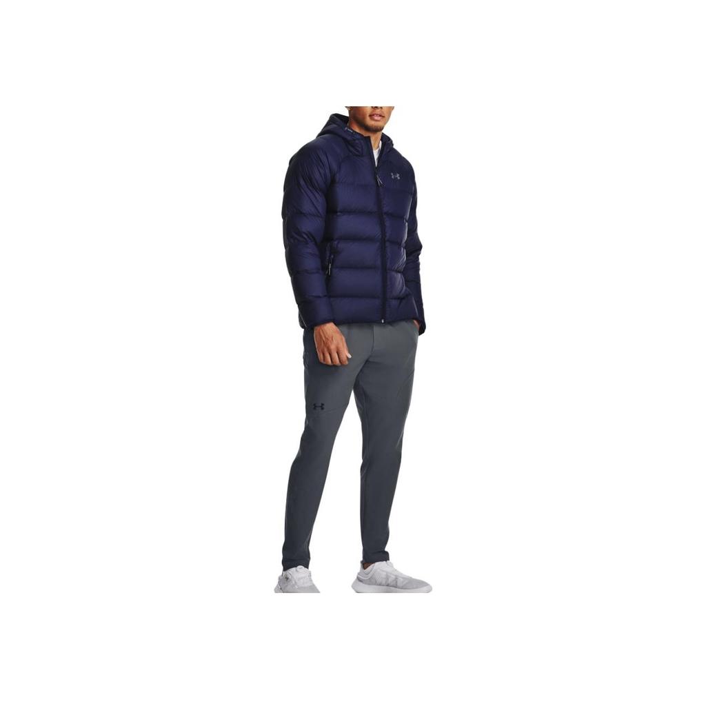 Under Armour Chaqueta de manga larga con capucha y cremallera de color sólido para hombre chaquetas Azul 1372651-410