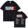 2026 Spelare Red Dead Redemption 2 Merch T-shirts Herr Dam Otaku Älskare T-shirt Unisex Vintage Kortärmade T-shirts