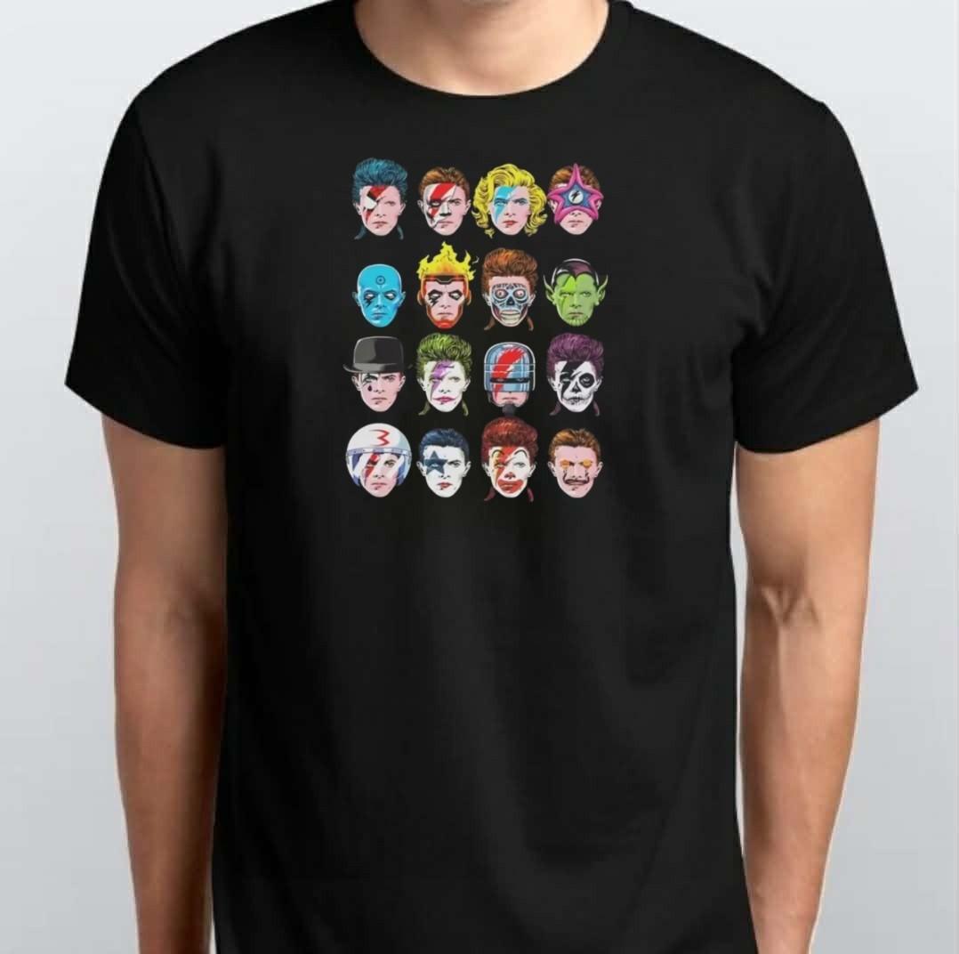 David Bowie Classic Poster T-SHIRT S M L XL XXL 3 4 XL Black S