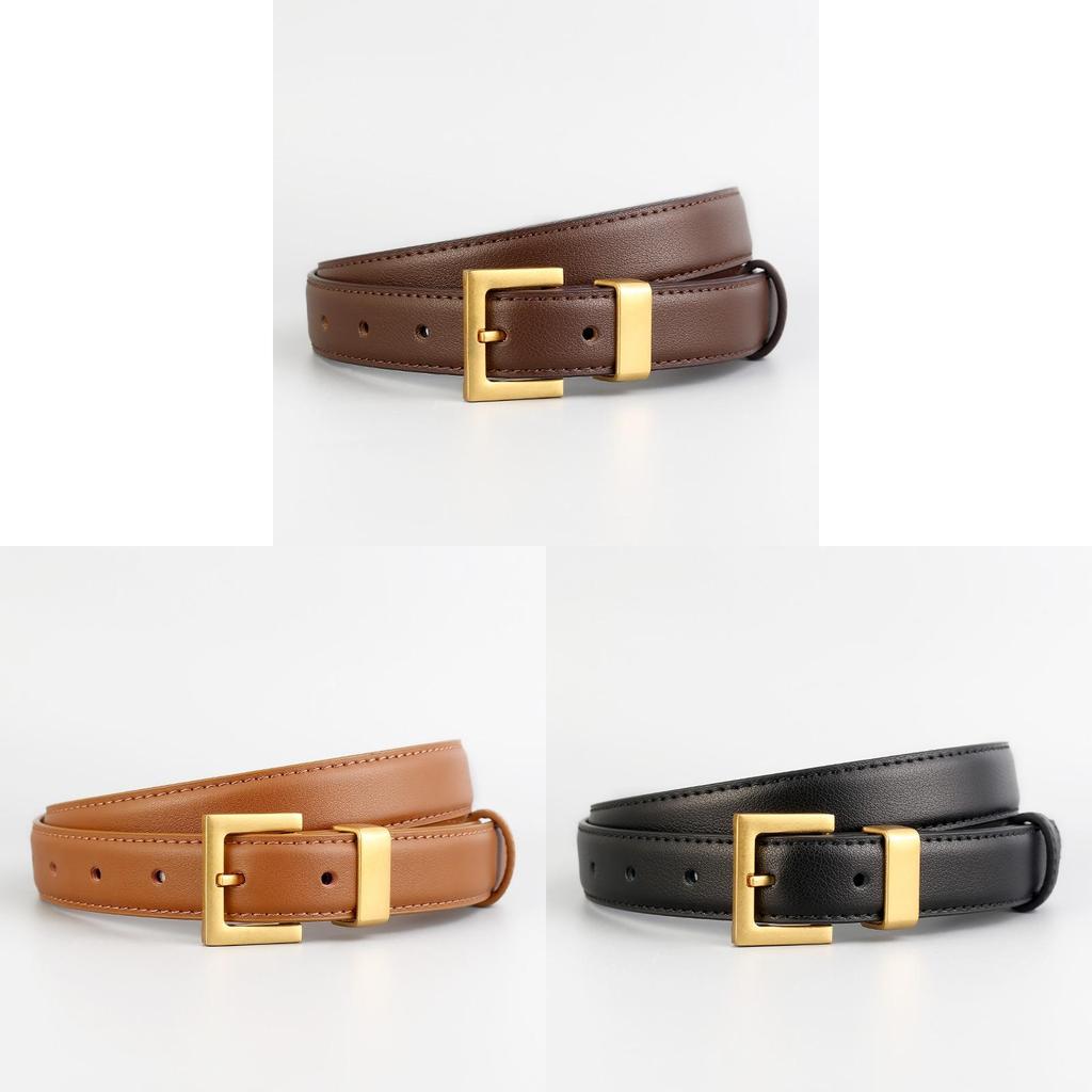 Genuine Leather Womens Belt For Casual And Business Wear With Metal Buckle