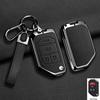 Zinc Alloy Leather Car Key Case Cover for Jeep Wrangler JL JLU Rubicon Gladiator JT Sahara JLU 2018 2019 2020 2021 2022 2023
