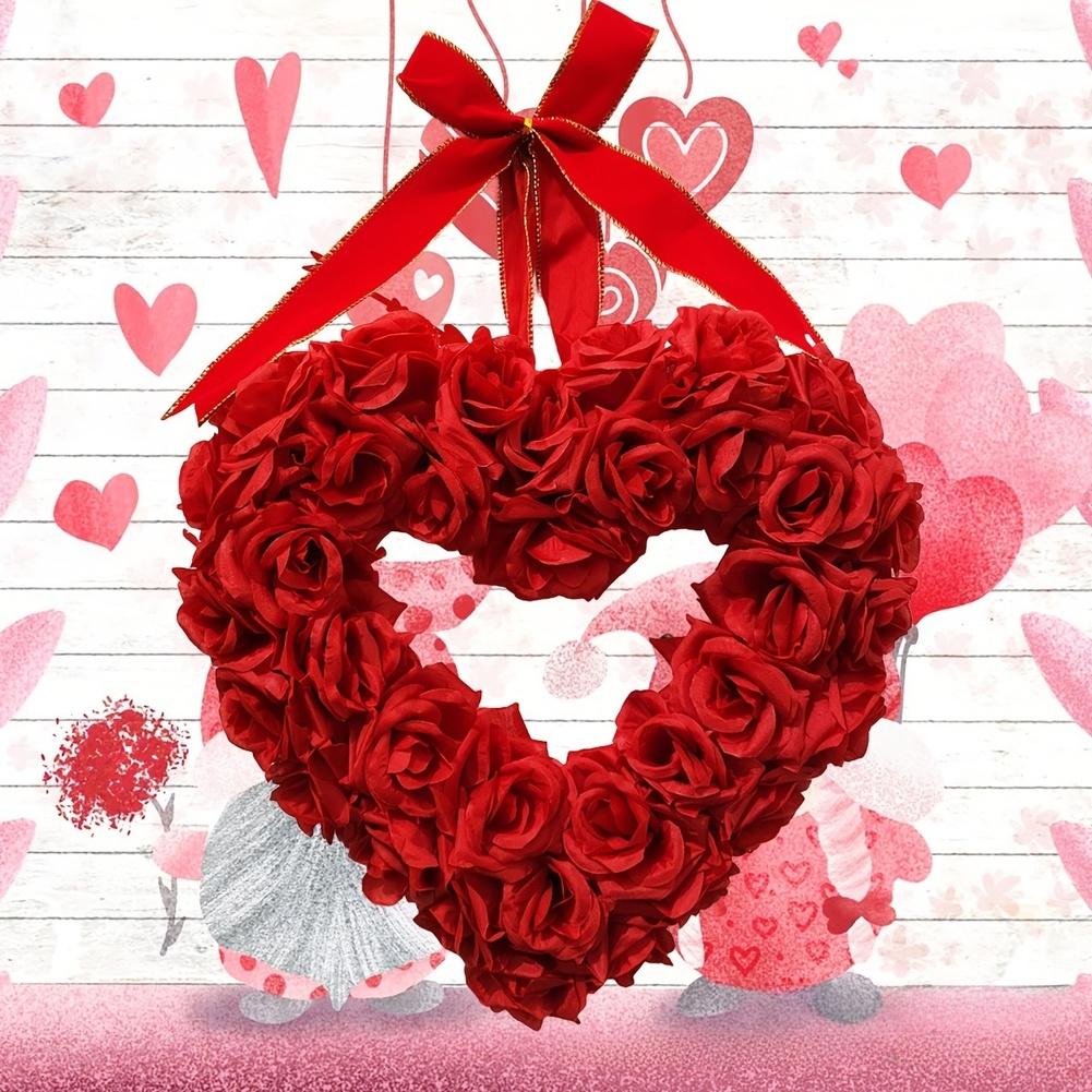 Wedding Decoration 35*35*6.5cm 40*40*6.5cm Heart-shaped Wreath Unique Handmade Gifts Wreath Handcrafted Design