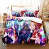 New 3D Printing Kawaii Girls bedding No Game No Life Bedding Set Cartoon Anime three-piece set Adult Kid Bedroom Duvetcover Sets
