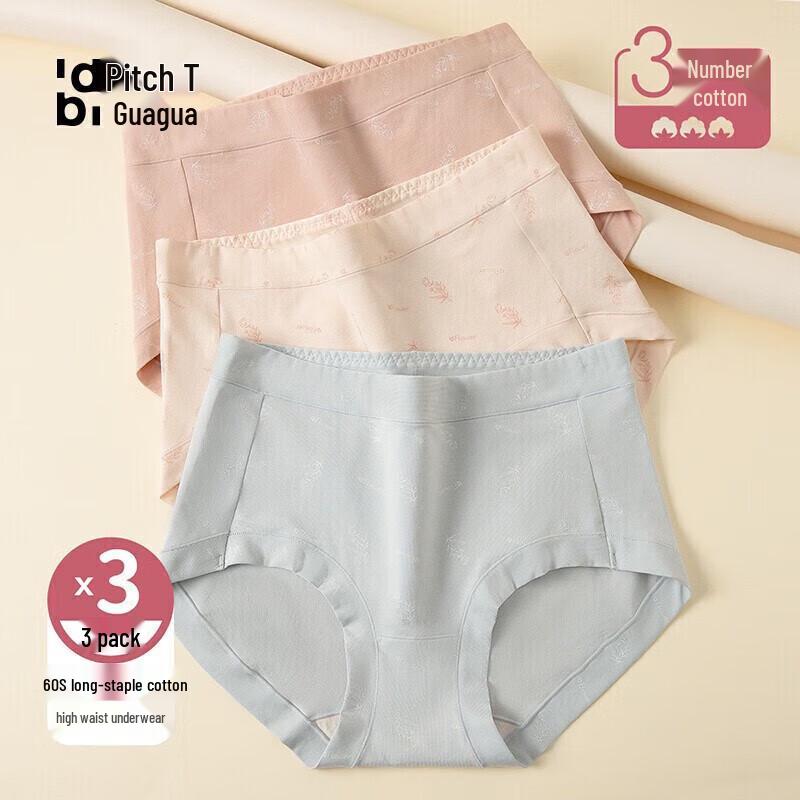 Dingguagua Women's Cotton High-Waist Underwear Multipack ZY33033