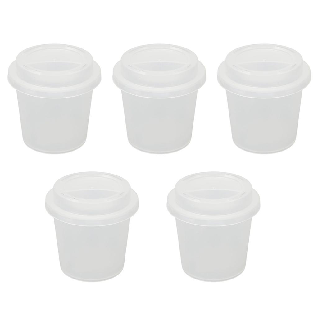 5 STÜCK Make-up Ei Aufbewahrungsbox Becherform Transparent Tragbar Beauty Ei Schwamm Organizer für Reisen