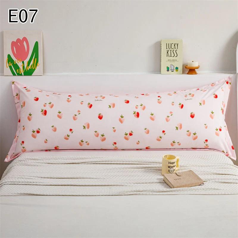 1Pcs 150Cm Lover One Piece Double Long Pillowcase Printed Home Sleeping Couple Pillow Cover Extended Bed Pillowcase Without Core