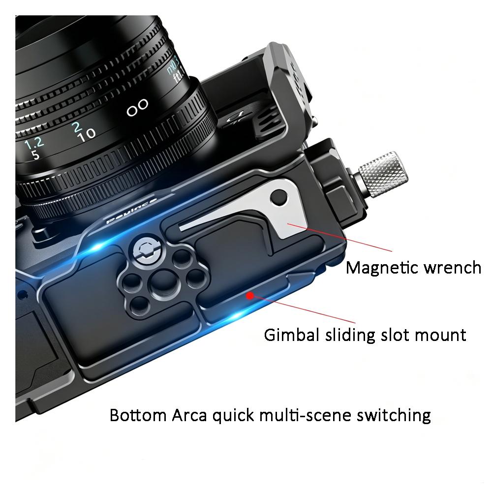 CND-105 Camera Cage for Sony A7C II / A7CR Aluminum Alloy Cage  Custom Laser Engraving Support Bulk Supply