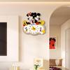 Mickey Mouse Hide and Seek Wooden Silent Wall Clock