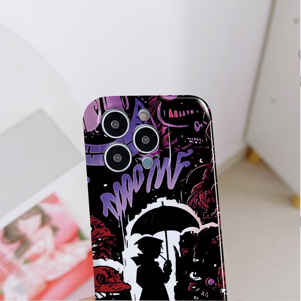 All-inclusive Film Phone Case Cartoon Fashion Design Hard Shell Full Cover Camera Protection Case for iPhone Huawei Honor Vivo Google