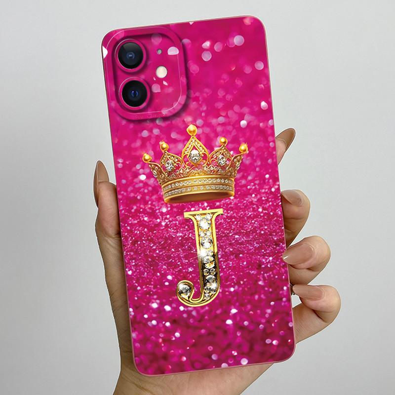 For Apple iPhone 11 Case iPhone11 Pro Luxury Crown Letter Couple Cover Soft Liquid Phone Case For iPhone 11 Pro Max Fundas Coque