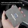 Car Driver's License Card Holder Suede Card Storage Bag For V60 V40 XC90 S60 C30 XC60 V50 V70 S90 Olestar AWD XC40 S80 V90