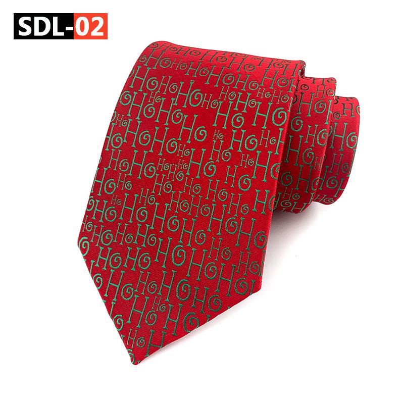 High Density Christmas Tie Wedding Groom Tie Festive Holiday Tie