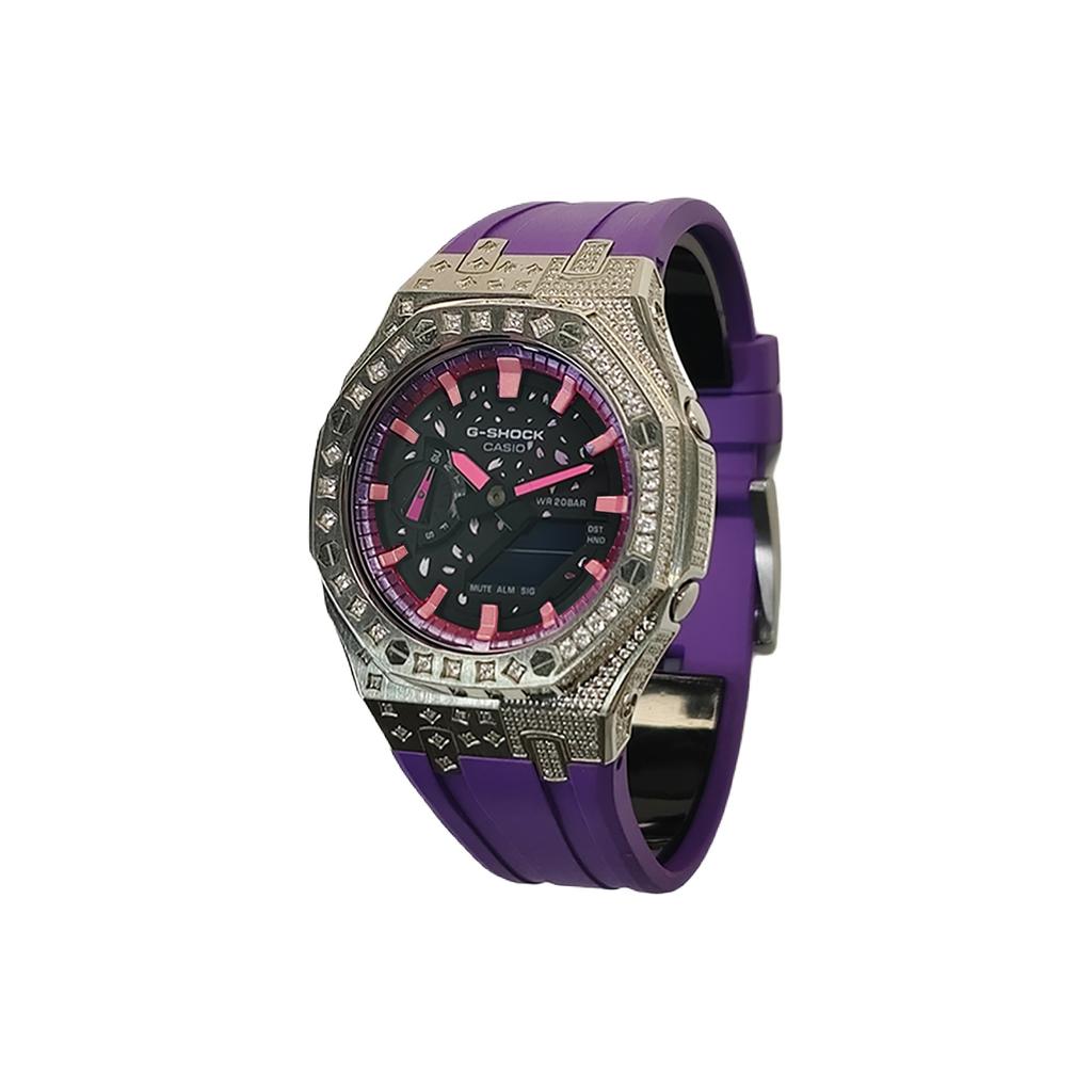 Casio Men 44mm Purple Watch GA-2100-1A(Watch3--