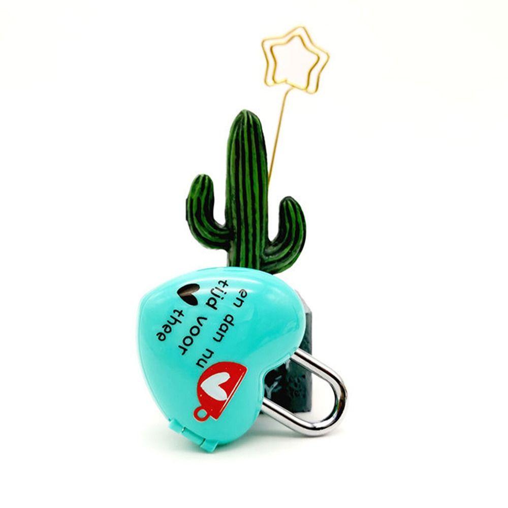 Luggage Travel Security Tool Number Password Combination Lock Digits Code Padlock Heart Shaped Lock
