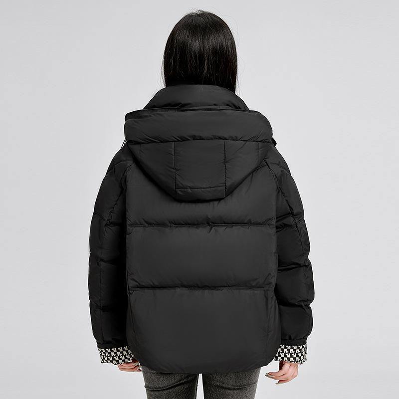 Cotton clothes women's short 2025 winter clothes Korean version of loose hooded down cotton jackets casual fashion thickened padded jacket trends