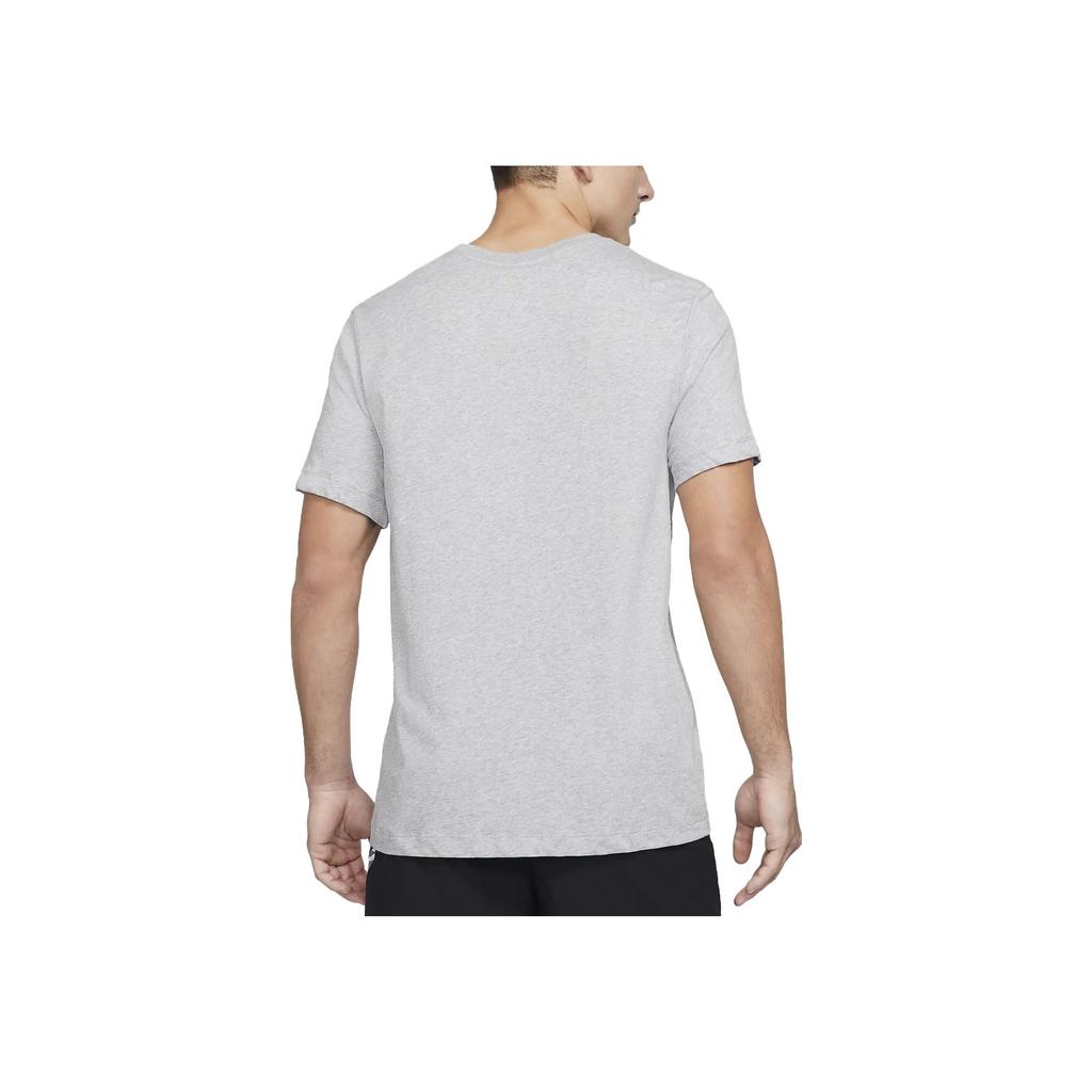 Nike Dri-Fit Swoosh Training T-Shirt Men Tops Gray CZ9724-063