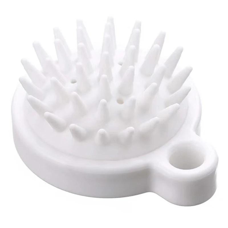 Silicone Shampoo Massage Brush 1Pc - Handheld Scalp Comb, Mini Head Meridian Massager, Shampoo Massage Tool