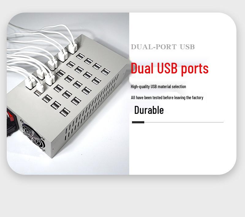 60-Port Desktop Multi-Port Mobile Phone Charging Station