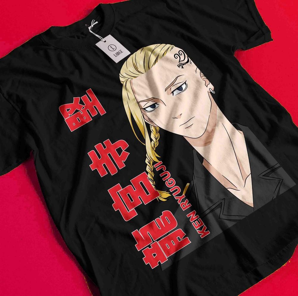 Tokyo Revengers T-Shirt Manjiro Sano Shirt Takemichi Hanagaki Tshirt Ken Hakkai AA431